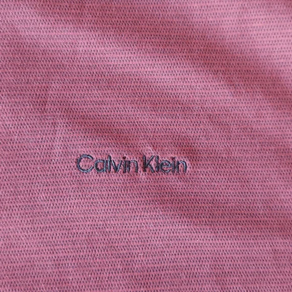 Calvin Klein Long Sleeve Tipped Collar Knit T-Shirt - Picture 5 of 5